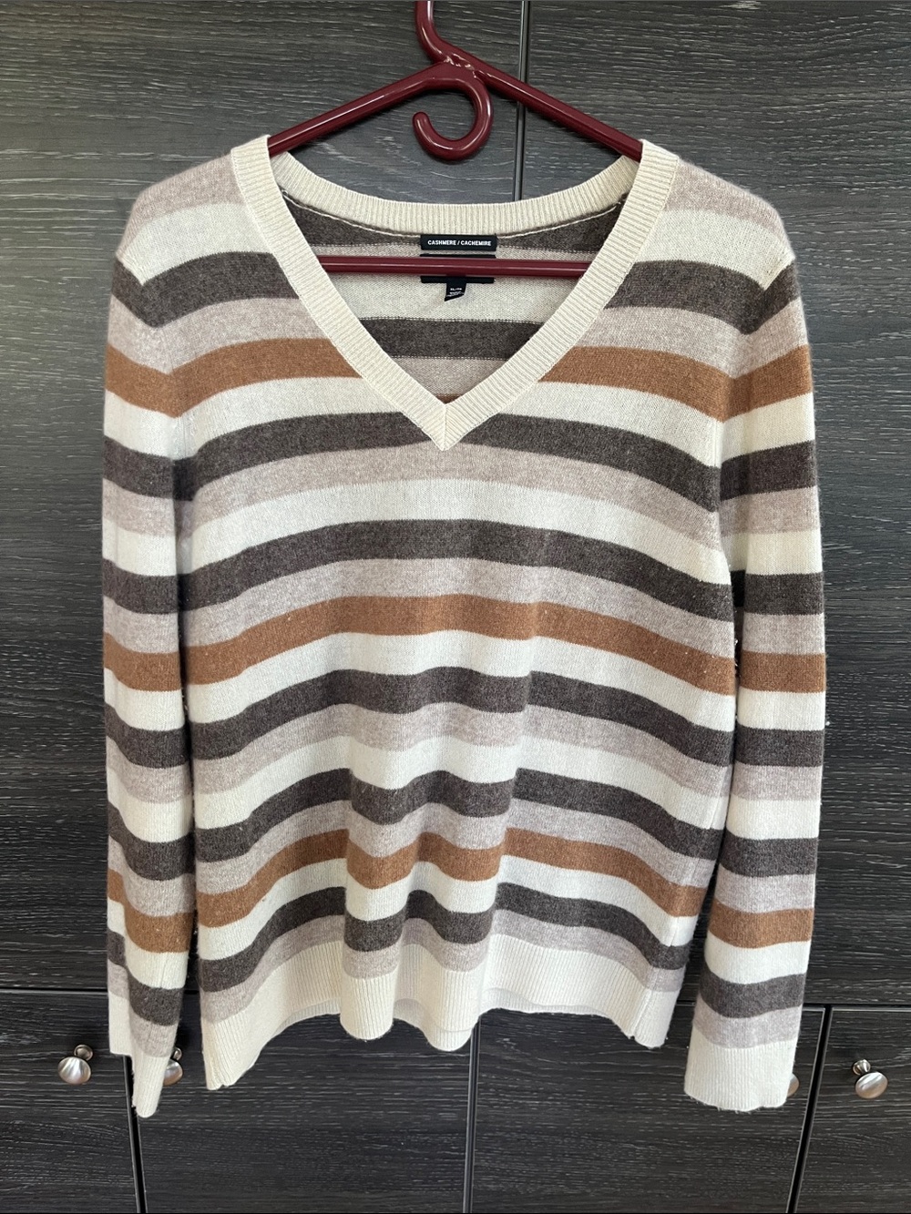 Hudsonβs Bay Cashmere Striped Sweater XL